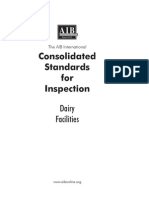 AIB Standards For Inspection Dairy-Plants