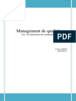 Management de Qualité