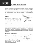 Procedure For Making Project