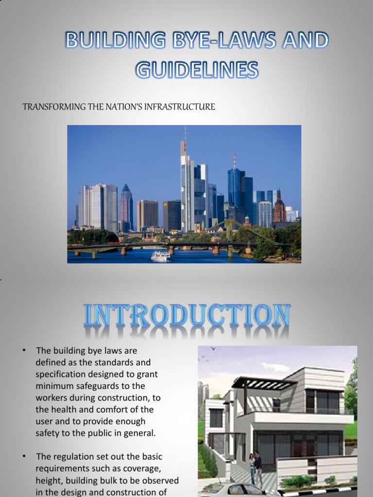 Building Bye Laws Ppt Building Code By Law
