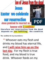 Jesus Resurrected Celebrates My Own Resurrection With A Condition