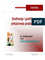 Statistika Predavanje 2 Sredivanje I Graficko Prikazivanje Podataka