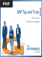 SAP Tips and Tricks by Gina Cowart