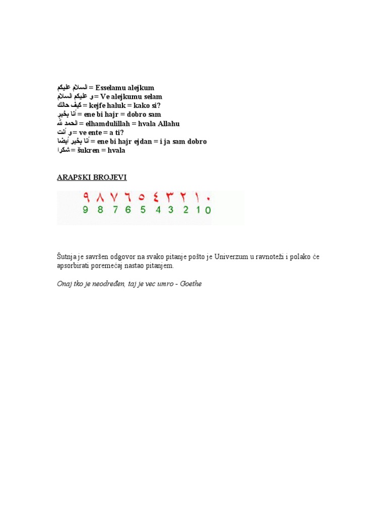 Arapski | PDF