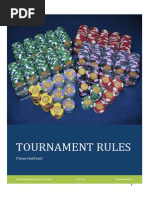 Tournament Rules: (Texas Hold'em)