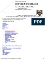 Print - Comparison of Teradata and Oracle SQLs