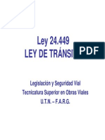 Ley 24.449- LEY DE TRÁNSITO (Filminas)