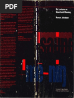 Download Jakobson Roman Six Lectures on Sound and Meaning by Andrew Olsen SN219260612 doc pdf