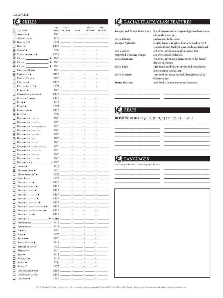 Dnd charactersheet warblade pdf clothing leisure