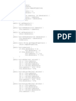 Rational Number Related Java Class