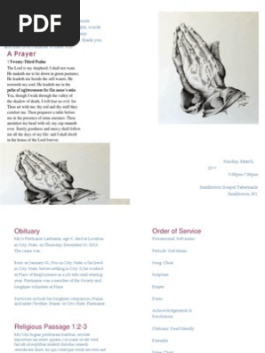 Funeral Program