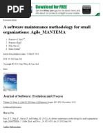 Download A software maintenance methodology for small organizations_ Agile_MANTEMA - Pino - 2011 - Journal of Software_ Evolution and Process - Wiley Online Librarypdf by kizzi55 SN219272911 doc pdf
