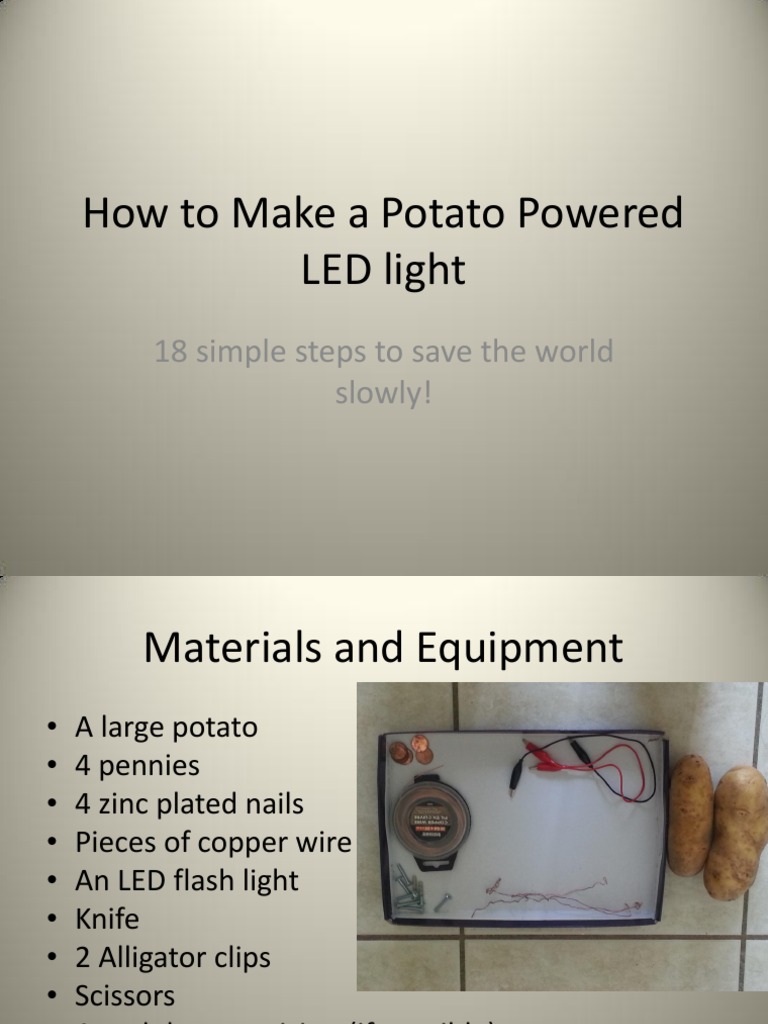 Potato-Powered LED Light Guide | PDF