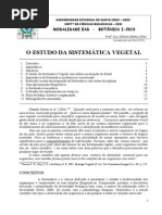 1 o Estudo Da Sist Veg e o Fut Da Taxon