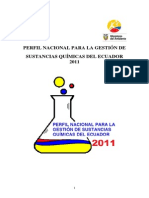 Perfil Nacional para La Gestion de Sustancias Químicas Del Ecuador