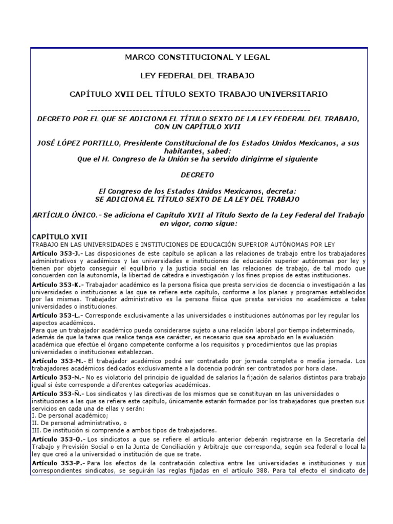 Ley Federal Del Trabajo