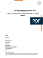 Plan de Desarrollo y Ordenamiento Territorial