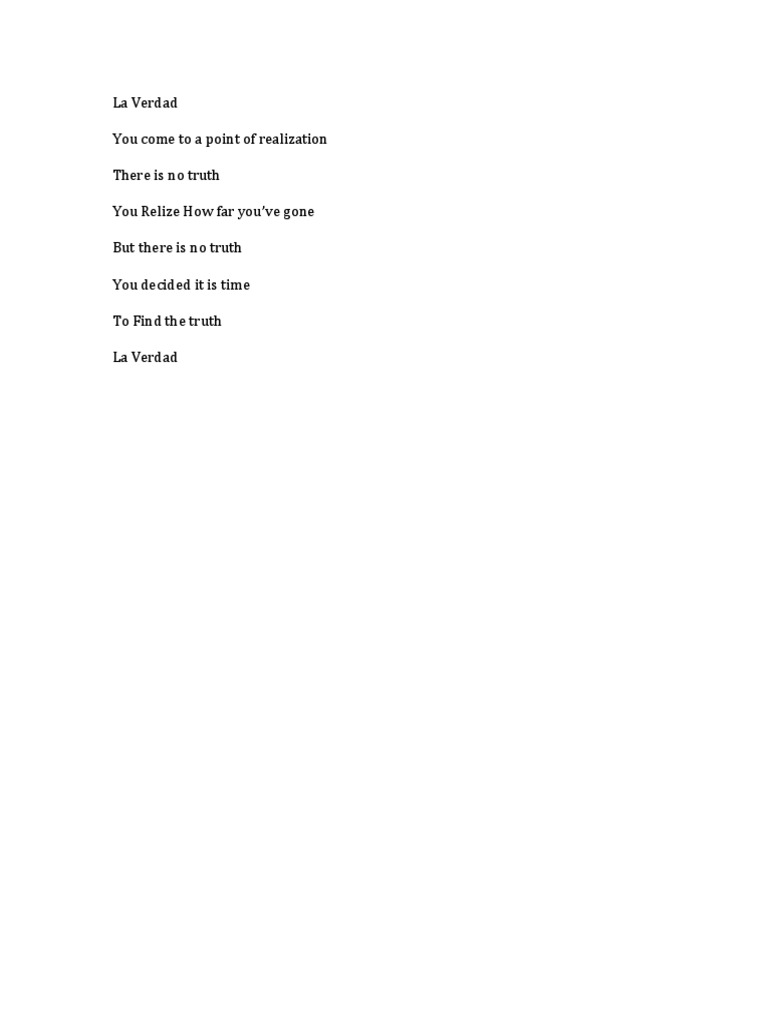 La Verdad | PDF