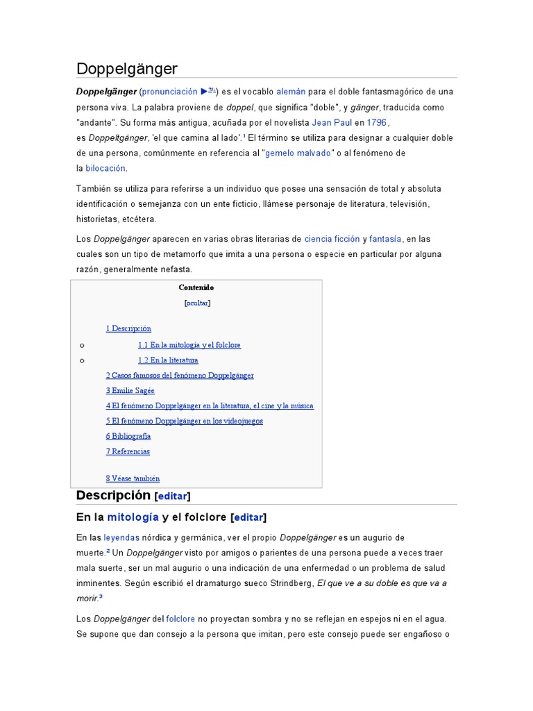 Doppelganger | PDF