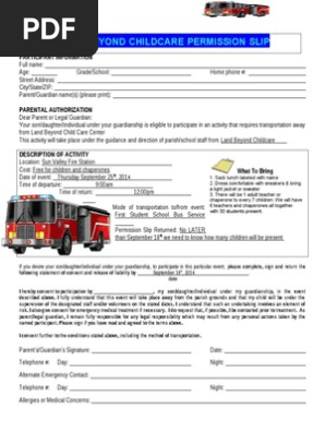 permission slip