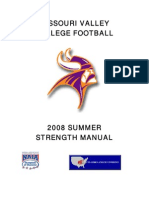 Missouri Valley College FB - Summer Strength Manual 2008