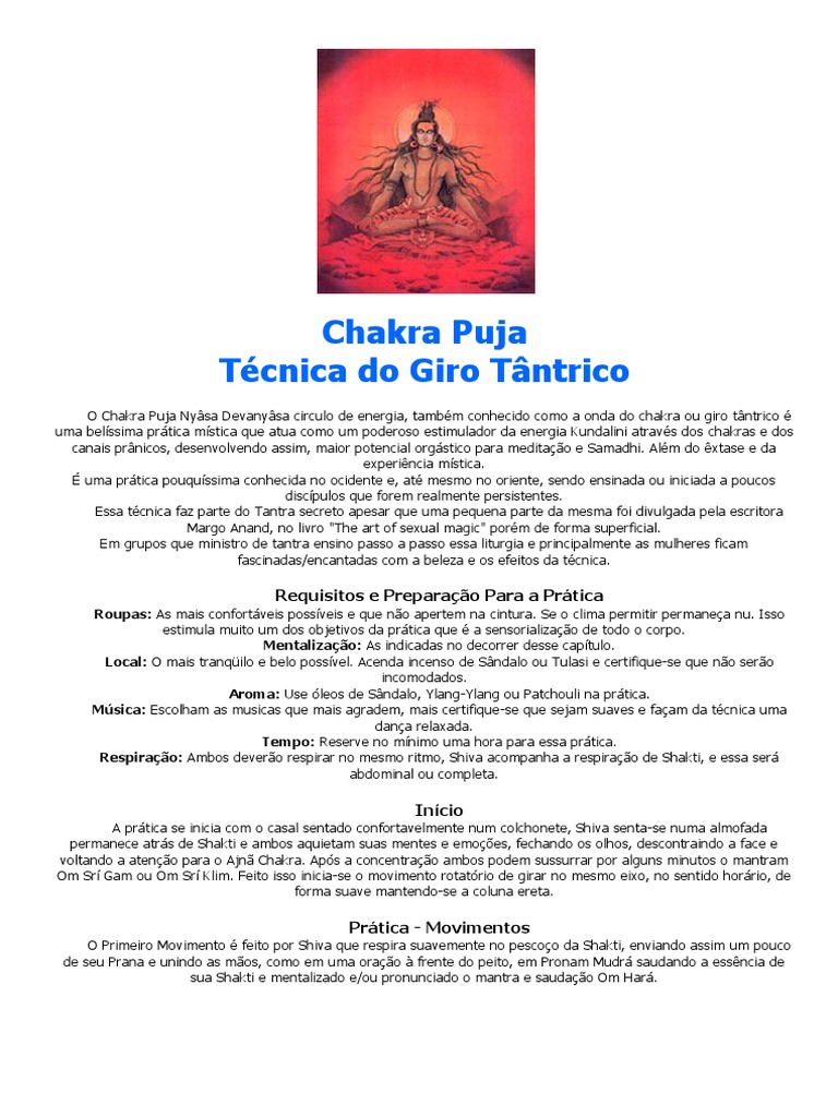 Chakra Puja Técnica Do Giro Tântrico | PDF | Chacra | Tantra