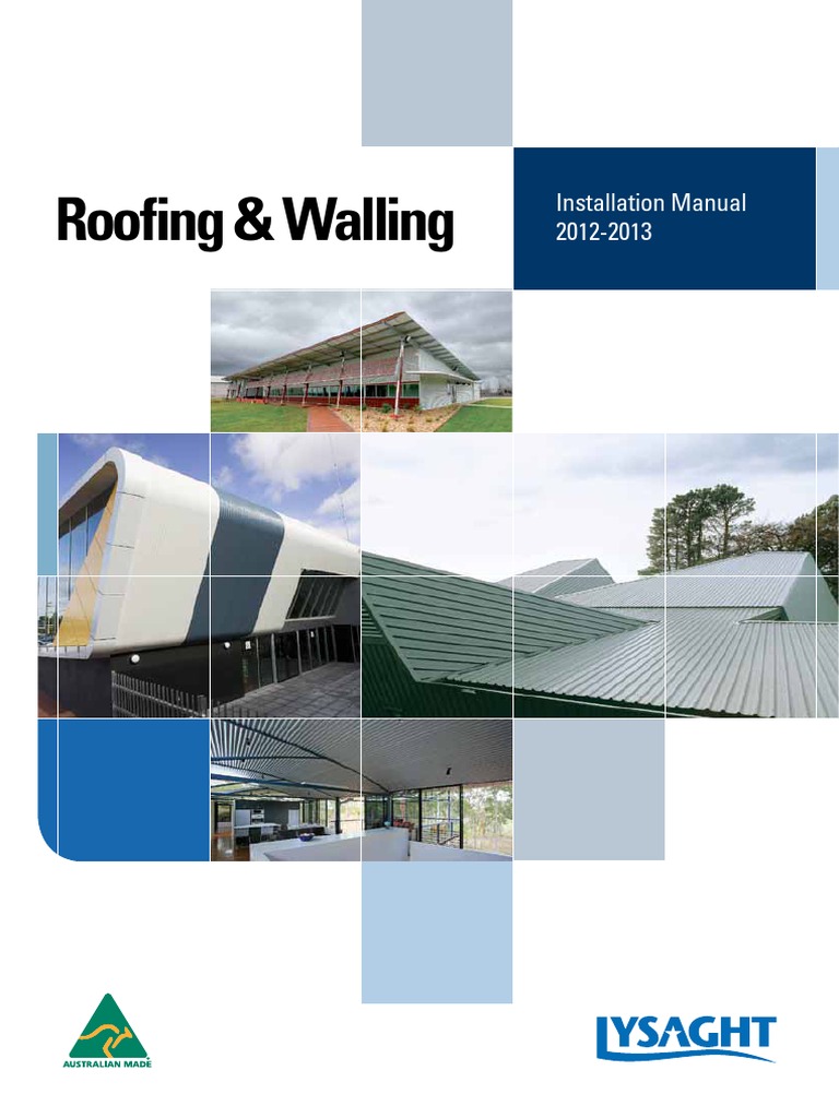 Roofing Walling Installation Manual March 2012 | PDF