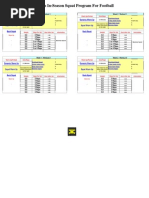 Workout - Sheet - Football In-Season Squat Program