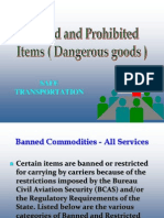 Banned Goods in Courier Industry