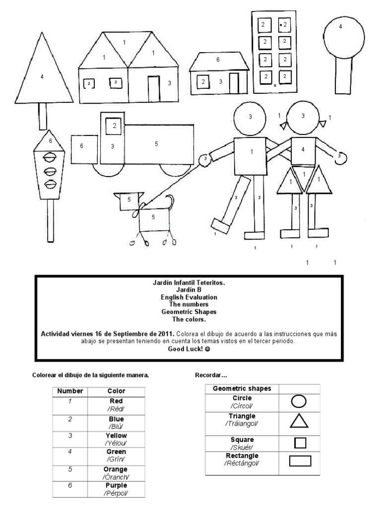 Actividad de Coloreo: Figuras Geométricas | PDF