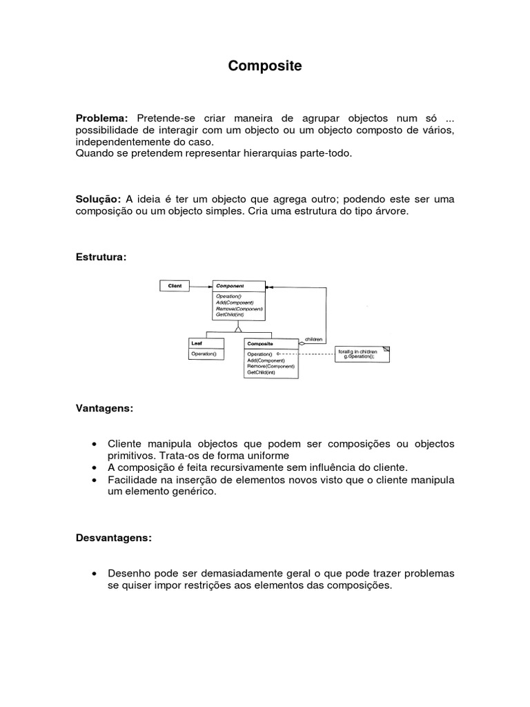 Padrões de Desenho Java | PDF | Classe (programação de computadores ...