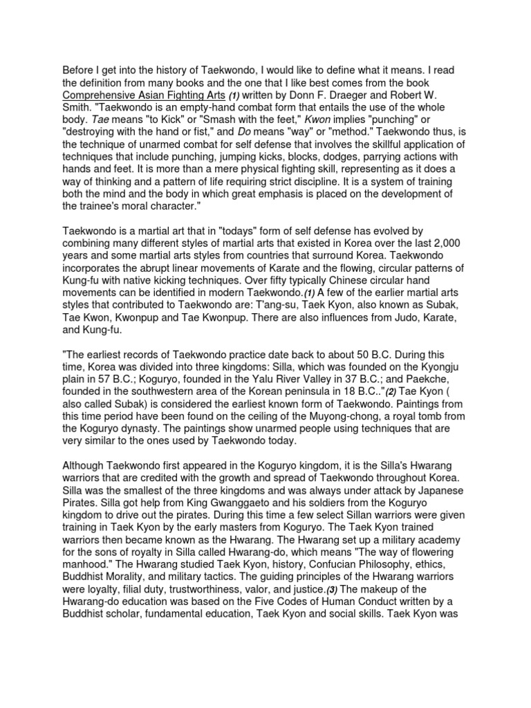Free Taekwondo Essay Samples | WritingBros WritingBros