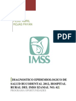 Diagnóstico epidemiológico salud bucodental 2012