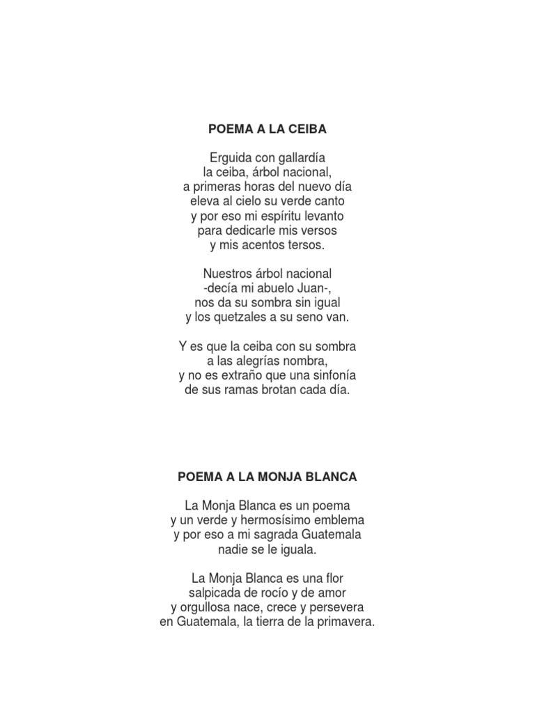 Poemas A La Patria | PDF | Poesía