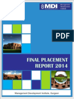 Final Placement Report 2014