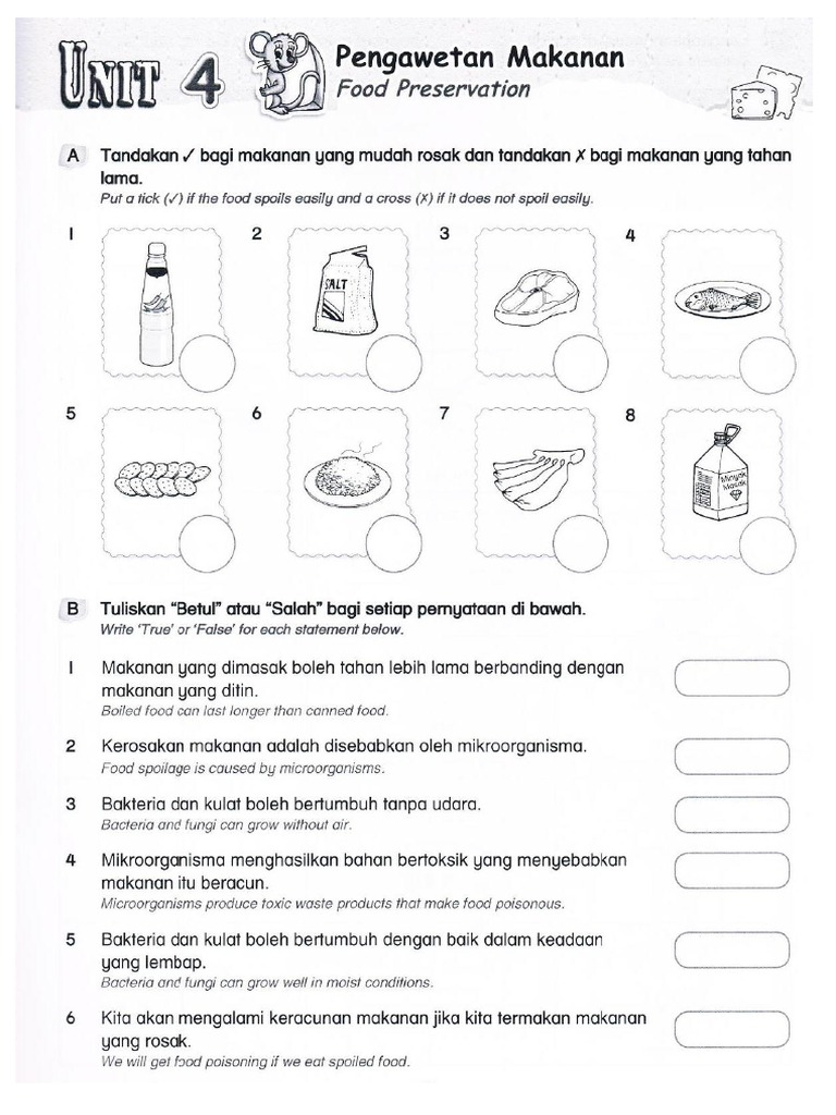 T6 Sains Pengawetan Makanan Ciri Makanan Rosak