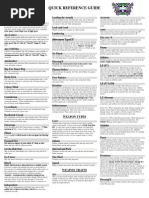 Starship Troopers Miniature Game Quick Reference Guide