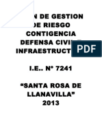 VALIDO PLAN DE CONTIGENCIA DE DEFENSA CIVIL  año 2013