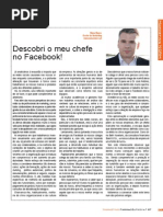 Descobri o meu chefe no Facebook!