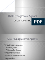 Oral Hypoglcemic Agents: Dr. Lalit M. Uchil MD