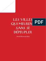 TAVARES, André, Les villes qui meurent sans se dépeupler