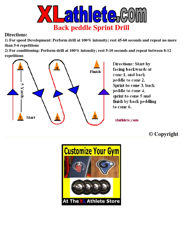 Drill - Sheet - Back Peddle Sprint Drill | PDF