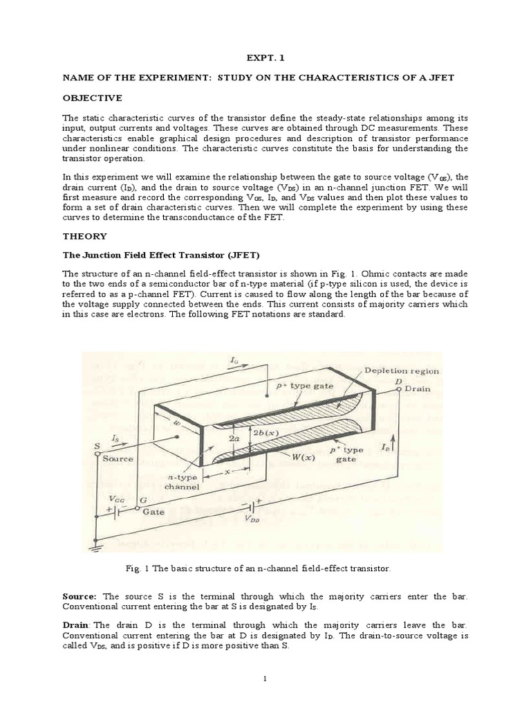 Eee214 1 PDF Field Effect Transistor PN Junction