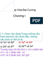 Bài tập hóa đại cương