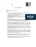 FINANZAS PERSONALES: TIPOS DE SOCIEDADES MERCANTILES Y CONCEPTOS BÁSICOS DE INVERSIÓN