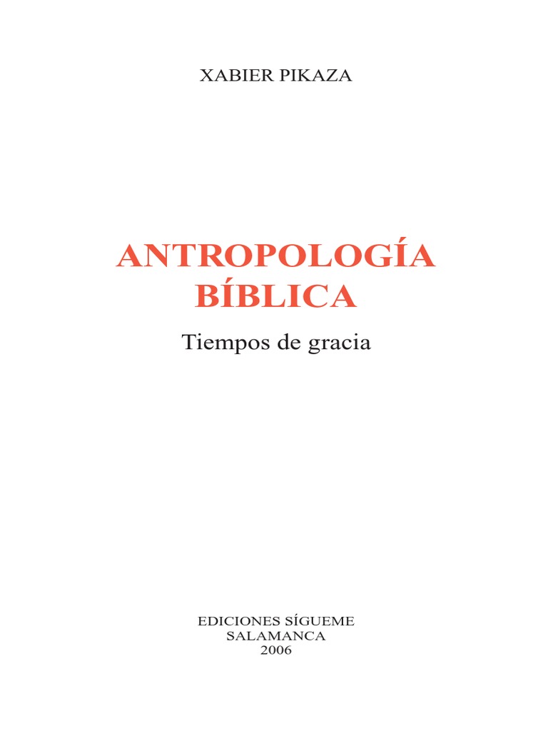 Antropologia Biblica Pdf