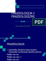 Frazeologija I Frazeologizmi