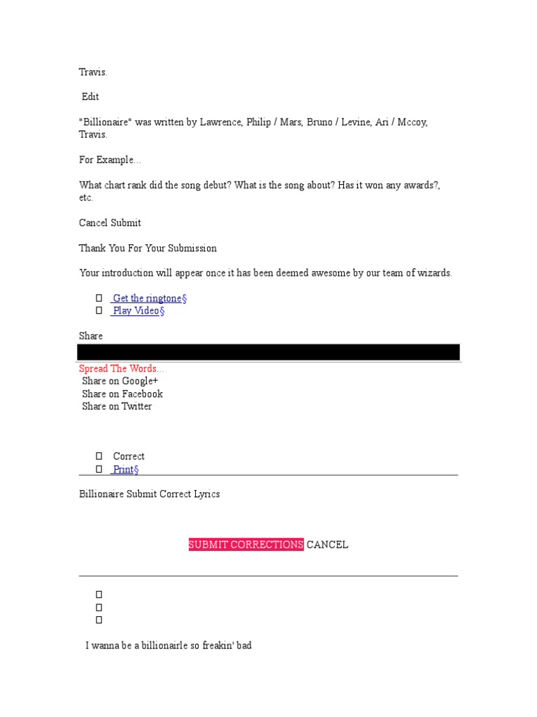 Billionaire American Popular Music American Music Articles Needing Attention