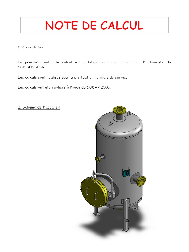 Note Calcul | PDF