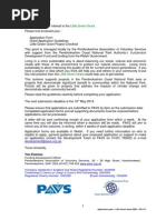 Little Green Grant Application Pack